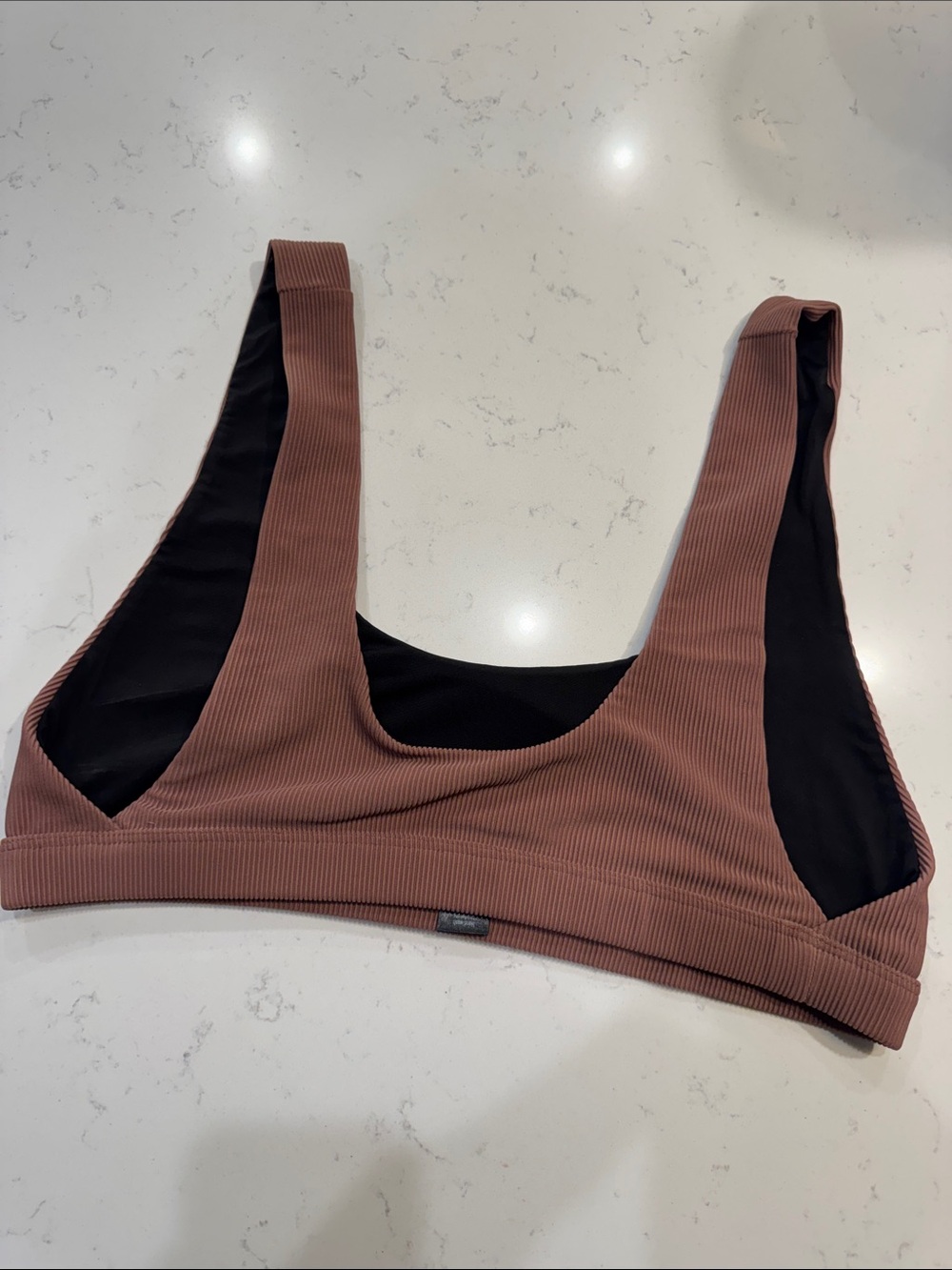 Beach Riot x Free People Ribbed Bikini Top Large - Picture 2 of 3
